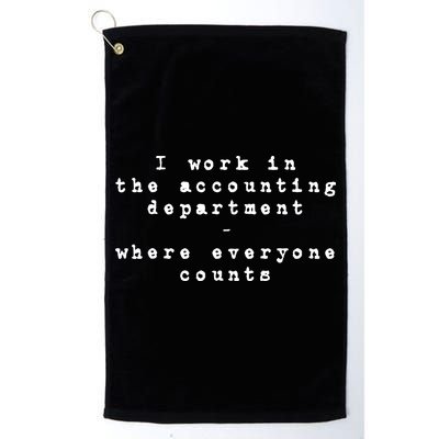 Funny Meme Accounting Bookkeeper CPA Certified Accountant Golf Towel