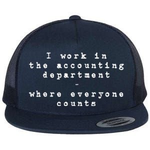 Funny Meme Accounting Bookkeeper CPA Certified Accountant Flat Bill Trucker Hat