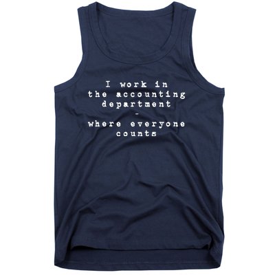 Funny Meme Accounting Bookkeeper CPA Certified Accountant Tank Top