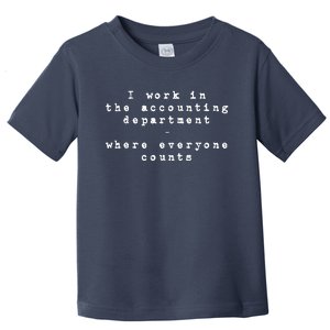 Funny Meme Accounting Bookkeeper CPA Certified Accountant Toddler T-Shirt