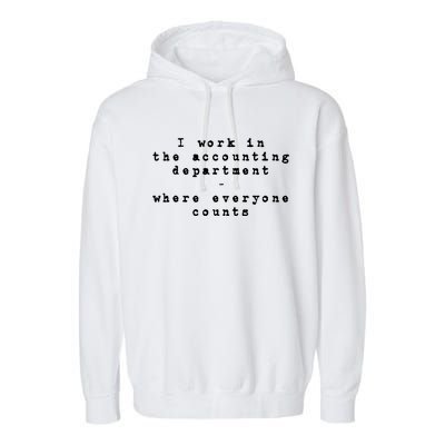 Funny Meme Accounting Bookkeeper CPA Certified Accountant Garment-Dyed Fleece Hoodie