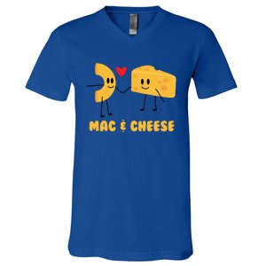 Funny Mac And Cheese Love Food Gift Cool Gift Cute Veggie Gift Tee V-Neck T-Shirt