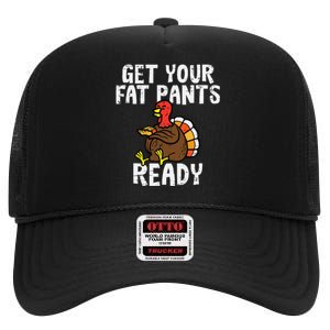 Feast Mode Activated Thanksgiving Attire High Crown Mesh Back Trucker Hat