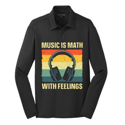 Funny Music Art For Music Teacher Themed Gag Music Silk Touch Performance Long Sleeve Polo