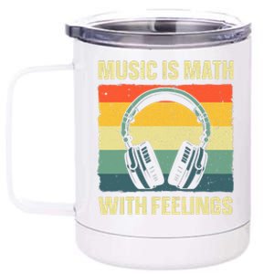 Funny Music Art For Music Teacher Themed Gag Music 12 oz Stainless Steel Tumbler Cup