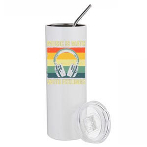 Funny Music Art For Music Teacher Themed Gag Music Stainless Steel Tumbler