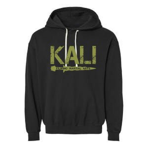 Filipino Martial Arts Mma Fighter Kali Arnis Eskrima Garment-Dyed Fleece Hoodie