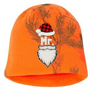 Funny Mr And Mrs Claus Couples Matching Christmas Santa Red Plaid Kati - Camo Knit Beanie