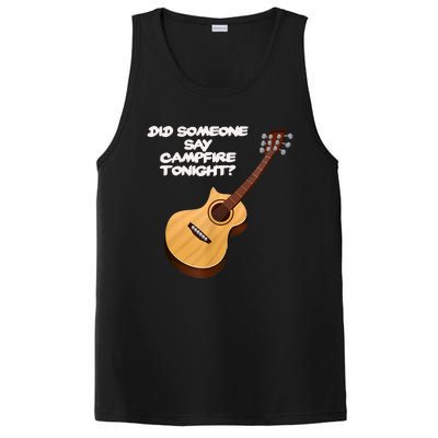 Funny Music Acoustic Guitar Campfire PosiCharge Competitor Tank