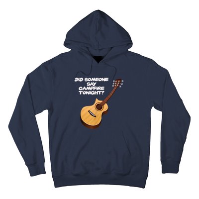 Funny Music Acoustic Guitar Campfire Hoodie