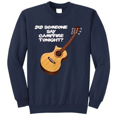 Funny Music Acoustic Guitar Campfire Sweatshirt