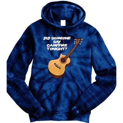 Funny Music Acoustic Guitar Campfire Tie Dye Hoodie