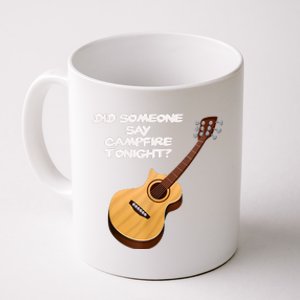 Funny Music Acoustic Guitar Campfire Coffee Mug