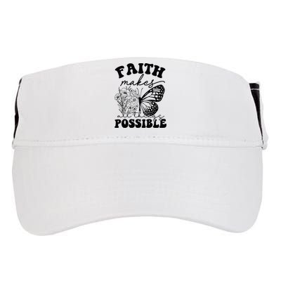Faith Makes All Things Possible Jesus lover Christian ideas Adult Drive Performance Visor