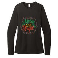 Funny Merry And Bright Christmas Lights Family Xmas Holidays Premium Womens CVC Long Sleeve Shirt