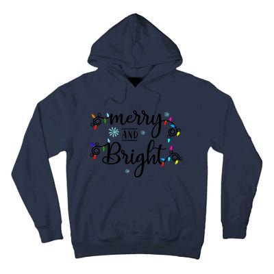 Funny Merry And Bright Christmas Lights Tall Hoodie