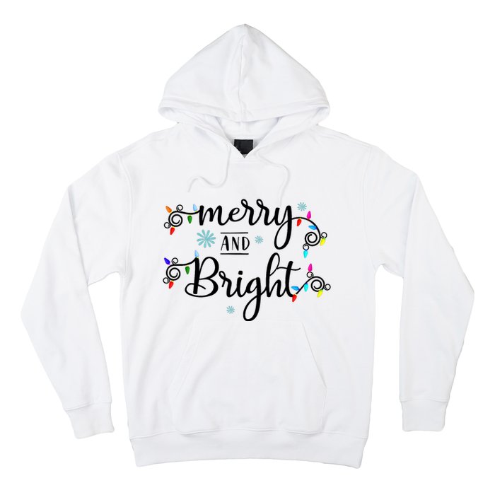 Funny Merry And Bright Christmas Lights Hoodie