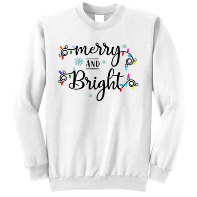 Funny Merry And Bright Christmas Lights Sweatshirt