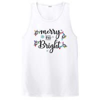 Funny Merry And Bright Christmas Lights PosiCharge Competitor Tank