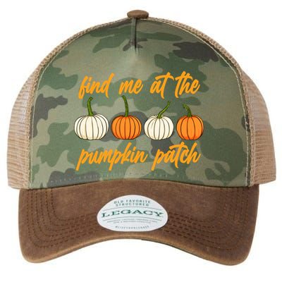 Find Me At The Pumpkin Patch Cute Legacy Tie Dye Trucker Hat