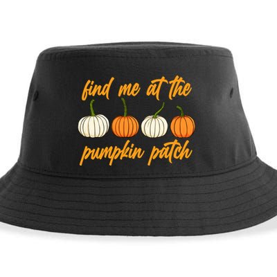 Find Me At The Pumpkin Patch Cute Sustainable Bucket Hat