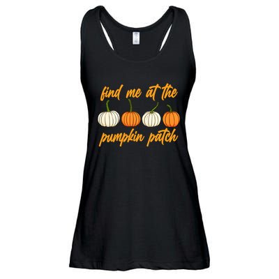 Find Me At The Pumpkin Patch Cute Ladies Essential Flowy Tank