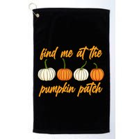 Find Me At The Pumpkin Patch Cute Golf Towel