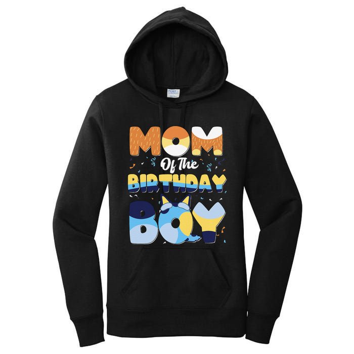 Funny Mom And Dad Birthday Boy Dog Family Matching Gift Women's Pullover Hoodie