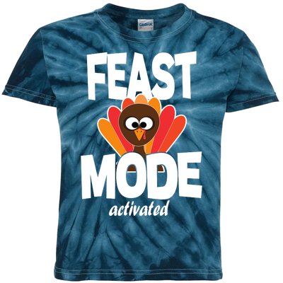 Fast Mode Activated Thanksgiving Kids Tie-Dye T-Shirt