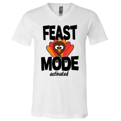 Fast Mode Activated Thanksgiving V-Neck T-Shirt