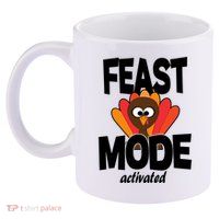 Fast Mode Activated Thanksgiving 11oz C Handle Ceramic Mug