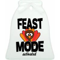 Fast Mode Activated Thanksgiving Ceramic Bell Ornament