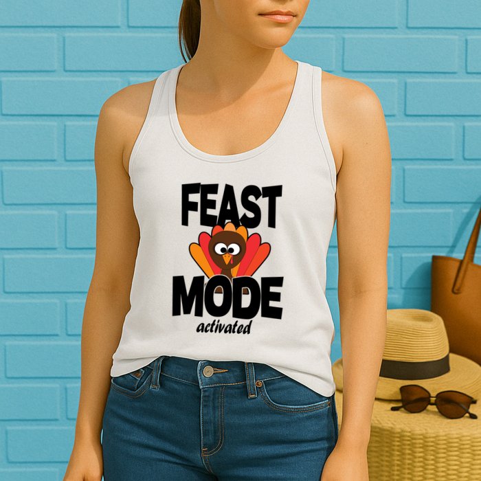Fast Mode Activated Thanksgiving Womens Tank Top