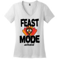 Fast Mode Activated Thanksgiving Women's V-Neck T-Shirt