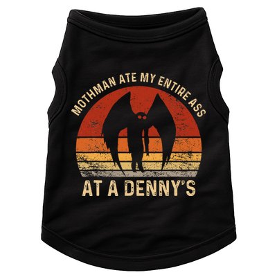 Funny Mothman Ate My Entire Ass Vintage Mothman Cryptid Doggie Tank