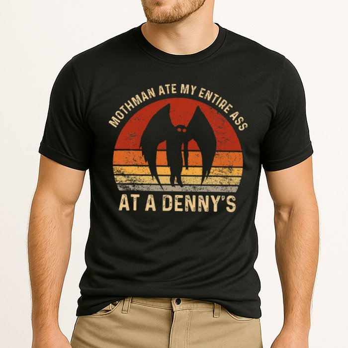 Funny Mothman Ate My Entire Ass Vintage Mothman Cryptid Performance Shirt