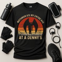 Funny Mothman Ate My Entire Ass Vintage Mothman Cryptid Performance Shirt
