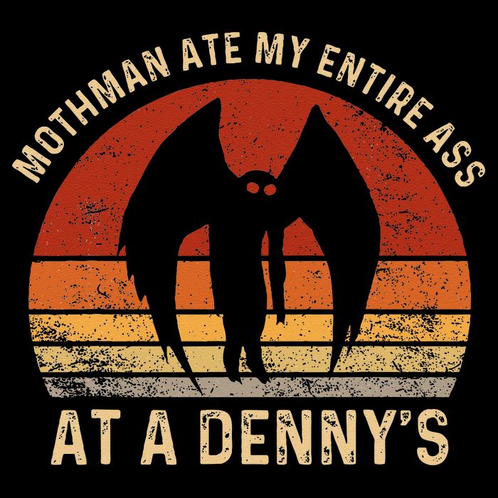 Funny Mothman Ate My Entire Ass Vintage Mothman Cryptid Performance Shirt