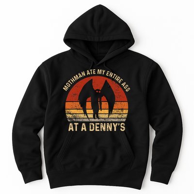 Funny Mothman Ate My Entire Ass Vintage Mothman Cryptid Hoodie
