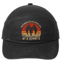 Funny Mothman Ate My Entire Ass Vintage Mothman Cryptid 7-Panel Snapback Hat