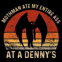 Funny Mothman Ate My Entire Ass Vintage Mothman Cryptid Bucket Hat