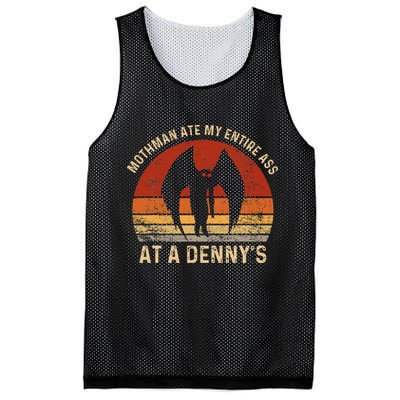 Funny Mothman Ate My Entire Ass Vintage Mothman Cryptid Mesh Reversible Basketball Jersey Tank