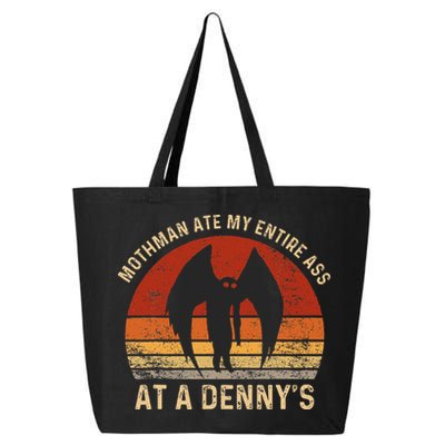 Funny Mothman Ate My Entire Ass Vintage Mothman Cryptid 25L Jumbo Tote