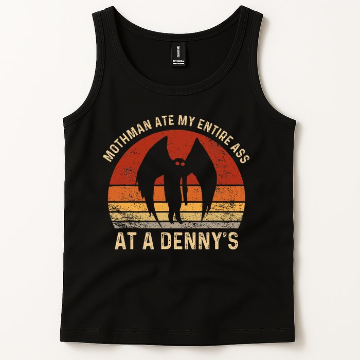 Funny Mothman Ate My Entire Ass Vintage Mothman Cryptid Tank Top