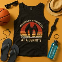 Funny Mothman Ate My Entire Ass Vintage Mothman Cryptid Tank Top