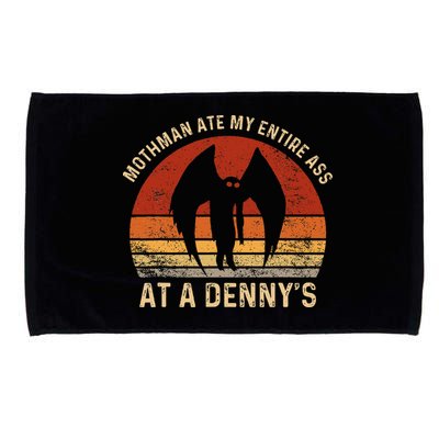 Funny Mothman Ate My Entire Ass Vintage Mothman Cryptid Microfiber Hand Towel