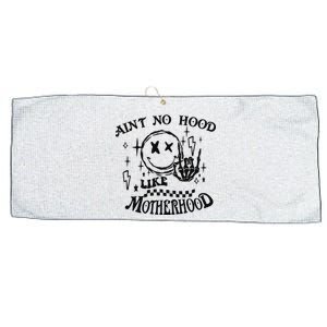 Funny Mom Aint No Hood Like Motherhood Funny Mothers Day Large Microfiber Waffle Golf Towel