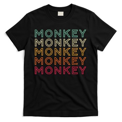 Funny Monkey Ape Gorilla Retro Monkey T-Shirt