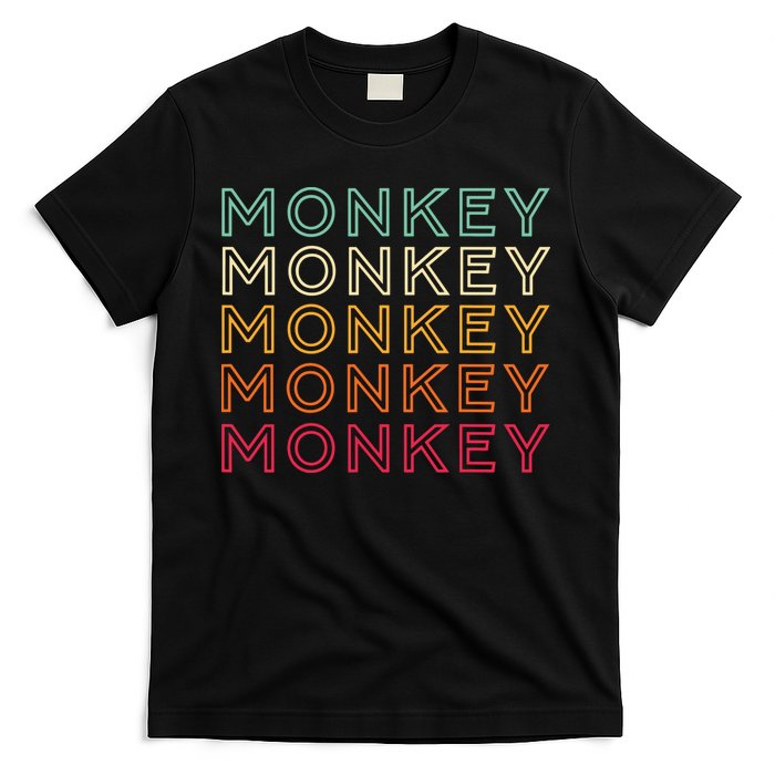 Funny Monkey Ape Gorilla Retro Monkey T-Shirt