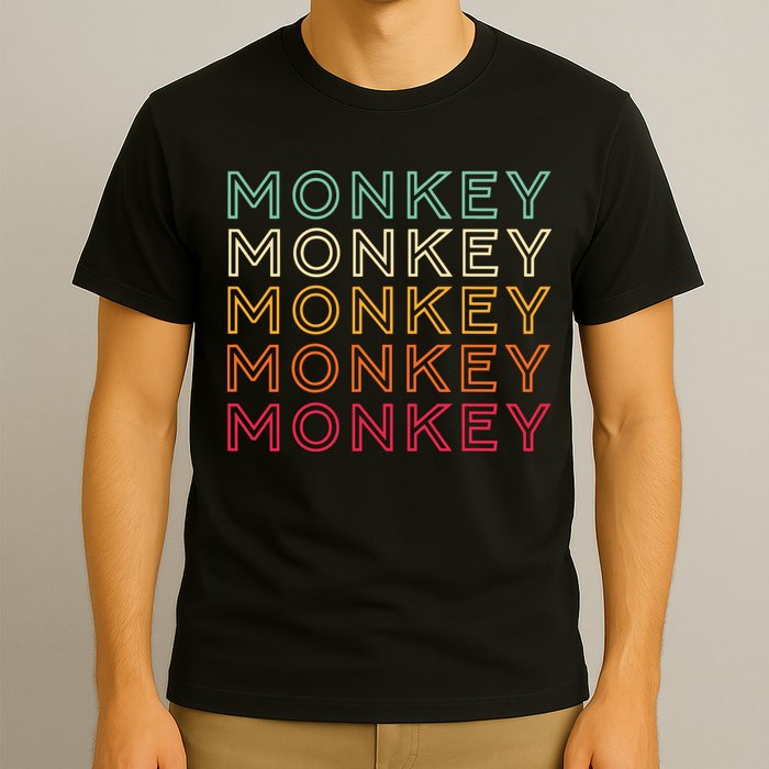 Funny Monkey Ape Gorilla Retro Monkey T-Shirt